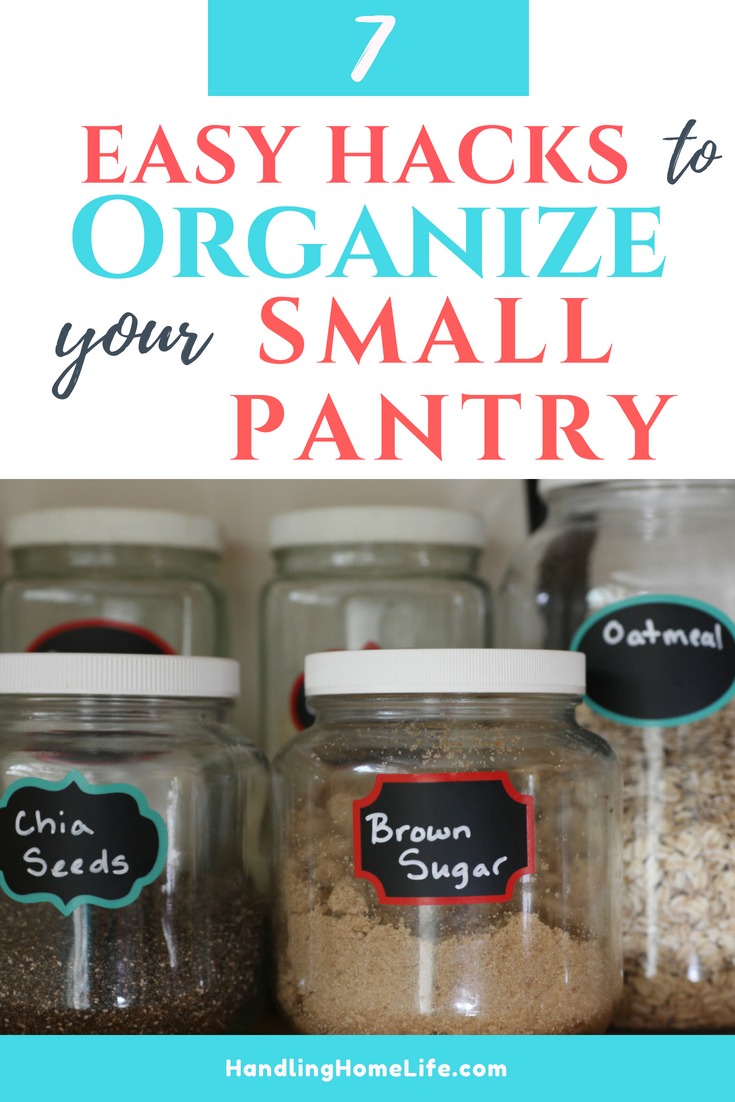 how to organize your small pantry 