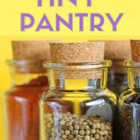 how to organize a tiny pantry