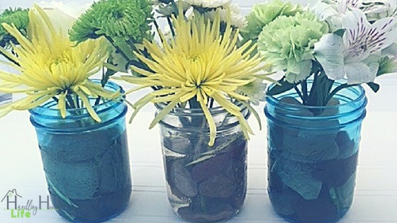 DIY Mason Jar Flower Arrangement