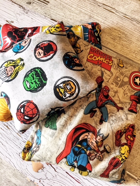 diy heat pack or ice pack: easy to make superhero rice bags