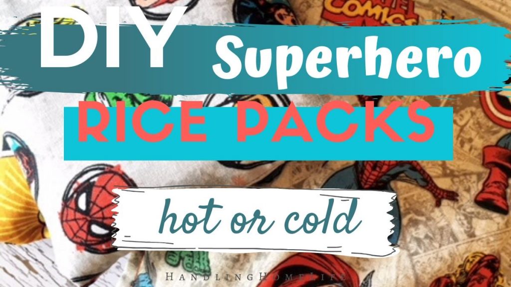 DIY superhero rice packs