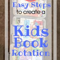 organizing tips for kids book rotation