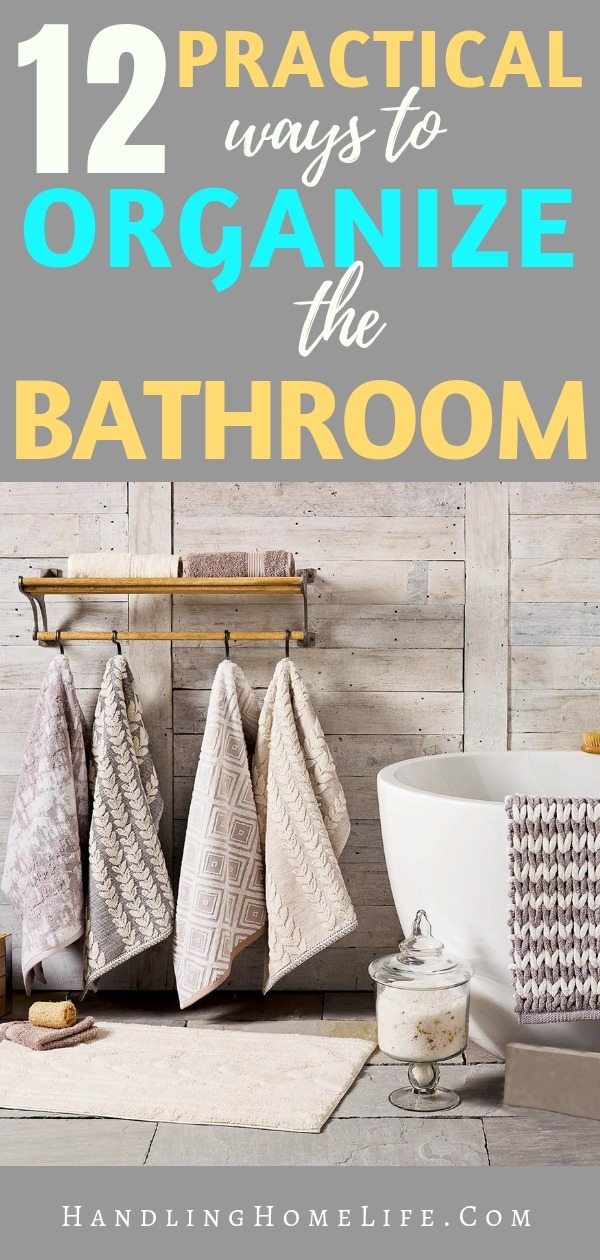 12 Bathroom Organization Ideas - Domestically Speaking