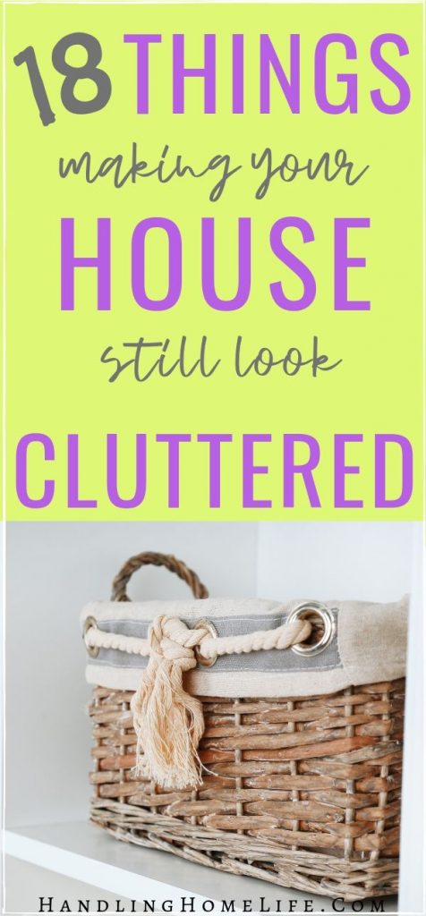 Declutter and organize your home