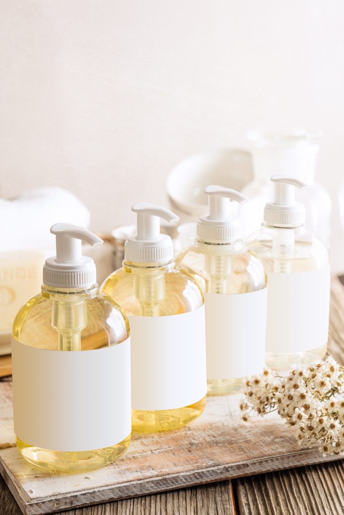 house decluttering tips with matching soap dispensers