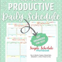how to organize daily routines