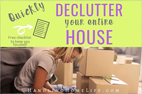 declutter each room of your house