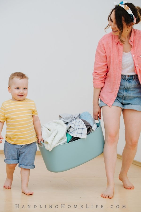 Teach kids to organize clothes