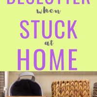 declutter when stuck at home