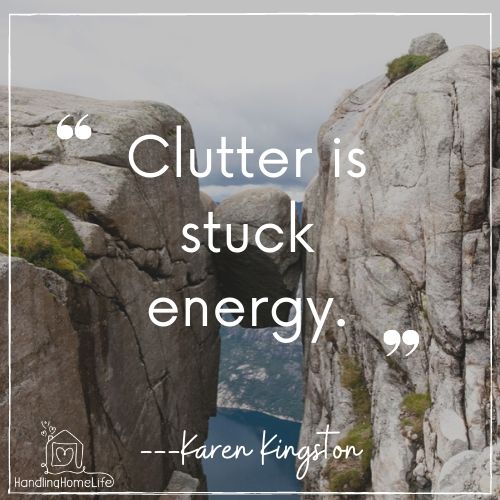 remove the clutter 